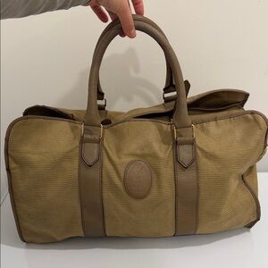 ✨ Vintage Yves Saint Laurent Luxury Canvas & Leather Weekender Bag ✨